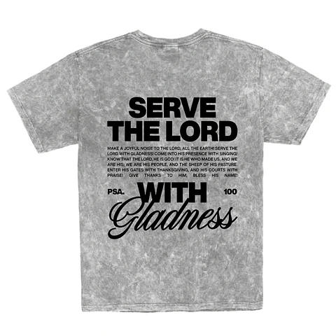 Polera Regular Acid Wash - Serve the Lord