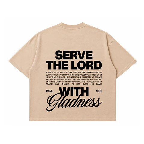 Polera BoxyFit - Serve the Lord