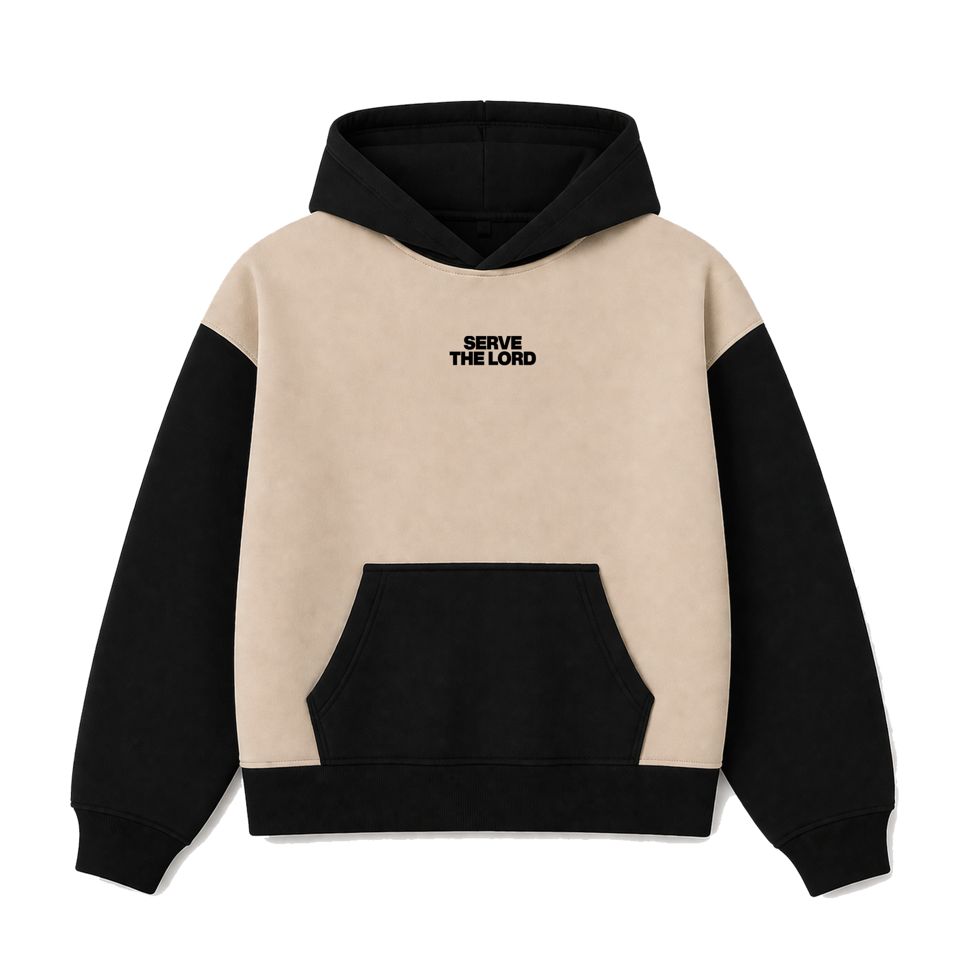 Polerón Hoddie Boxyfit Bicolor - Serve the Lord 1