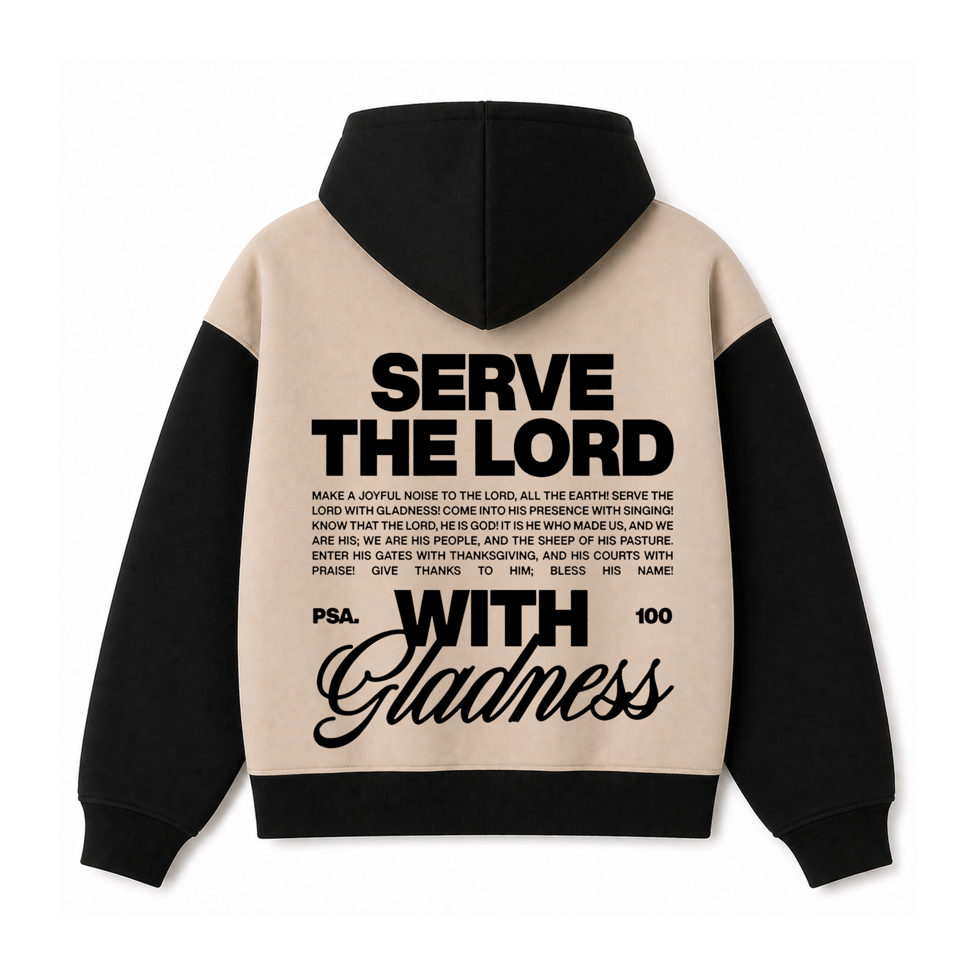 Polerón Hoddie Boxyfit Bicolor - Serve the Lord 2