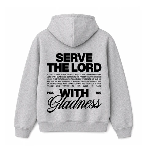 Polerón Hoddie Regular - Serve the Lord