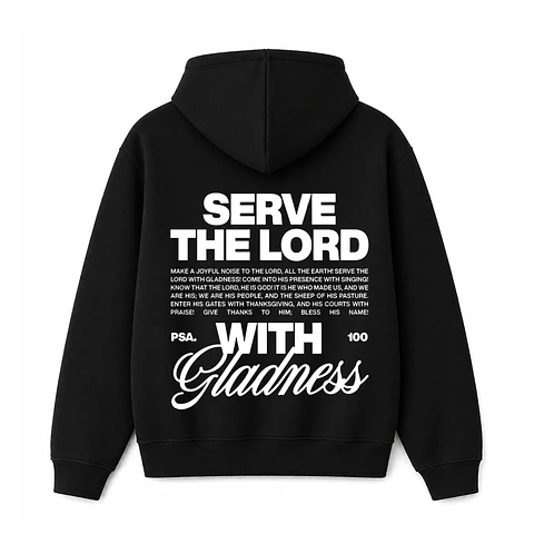 Polerón Hoddie Regular - Serve the Lord