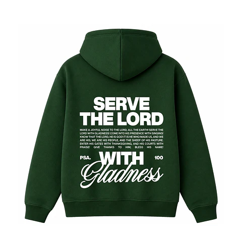 Polerón Hoddie Regular - Serve the Lord