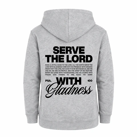 Polerón Hoddie Regular Kids - Serve the Lord