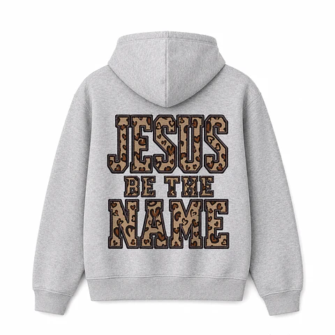 Polerón Hoddie Regular - Jesus be the name