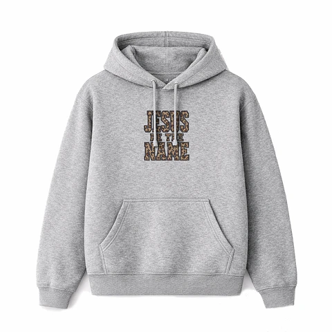 Polerón Hoddie Regular - Jesus be the name