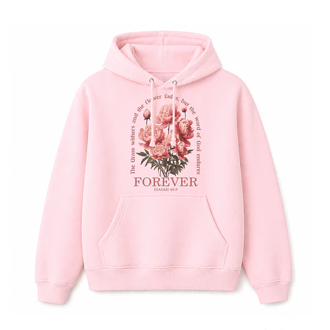 Polerón Hoddie Regular - Forever Rosado