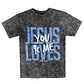 Polera Regular Acid Wash - Jesus loves you & me - Miniatura 1