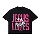 Polera BoxyFit - Jesus loves you & me - Miniatura 1