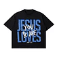 Polera BoxyFit - Jesus loves you & me - Miniatura 2