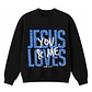 Polerón Crewneck Regular - Jesus loves you & me - Miniatura 1