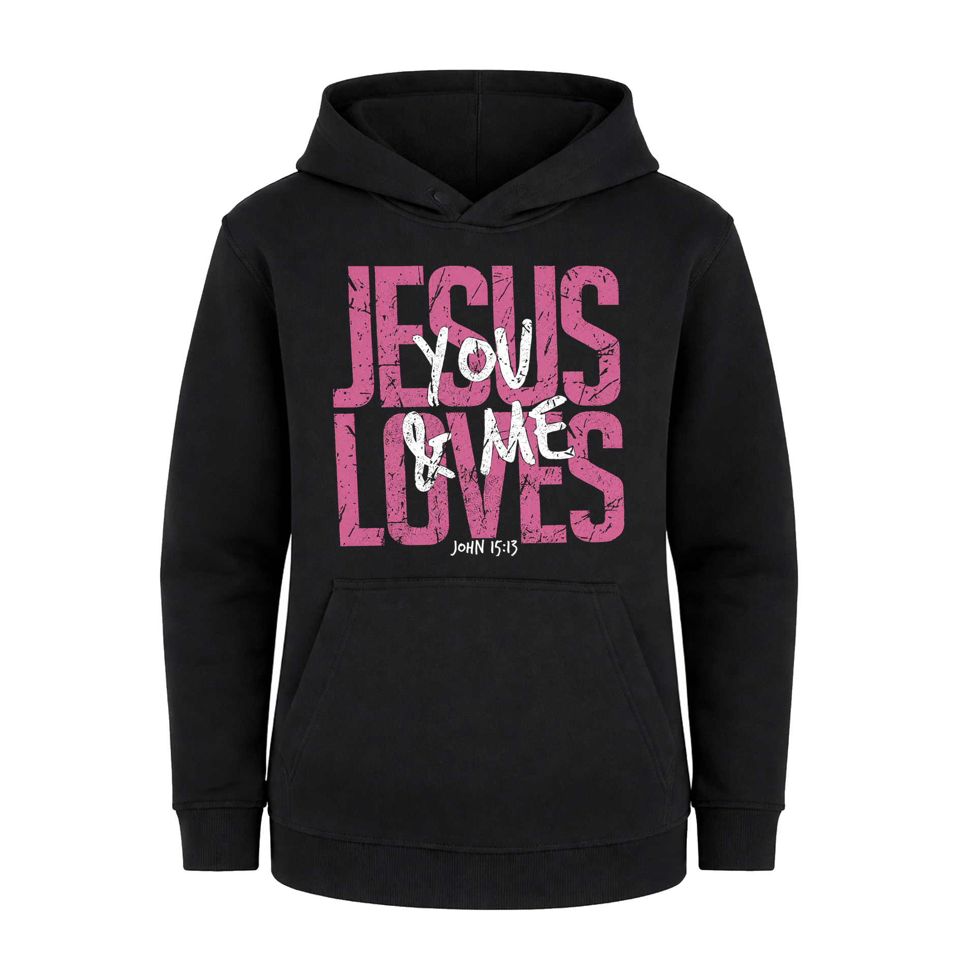Polerón Hoddie Regular Kids - Jesus loves you & me 1