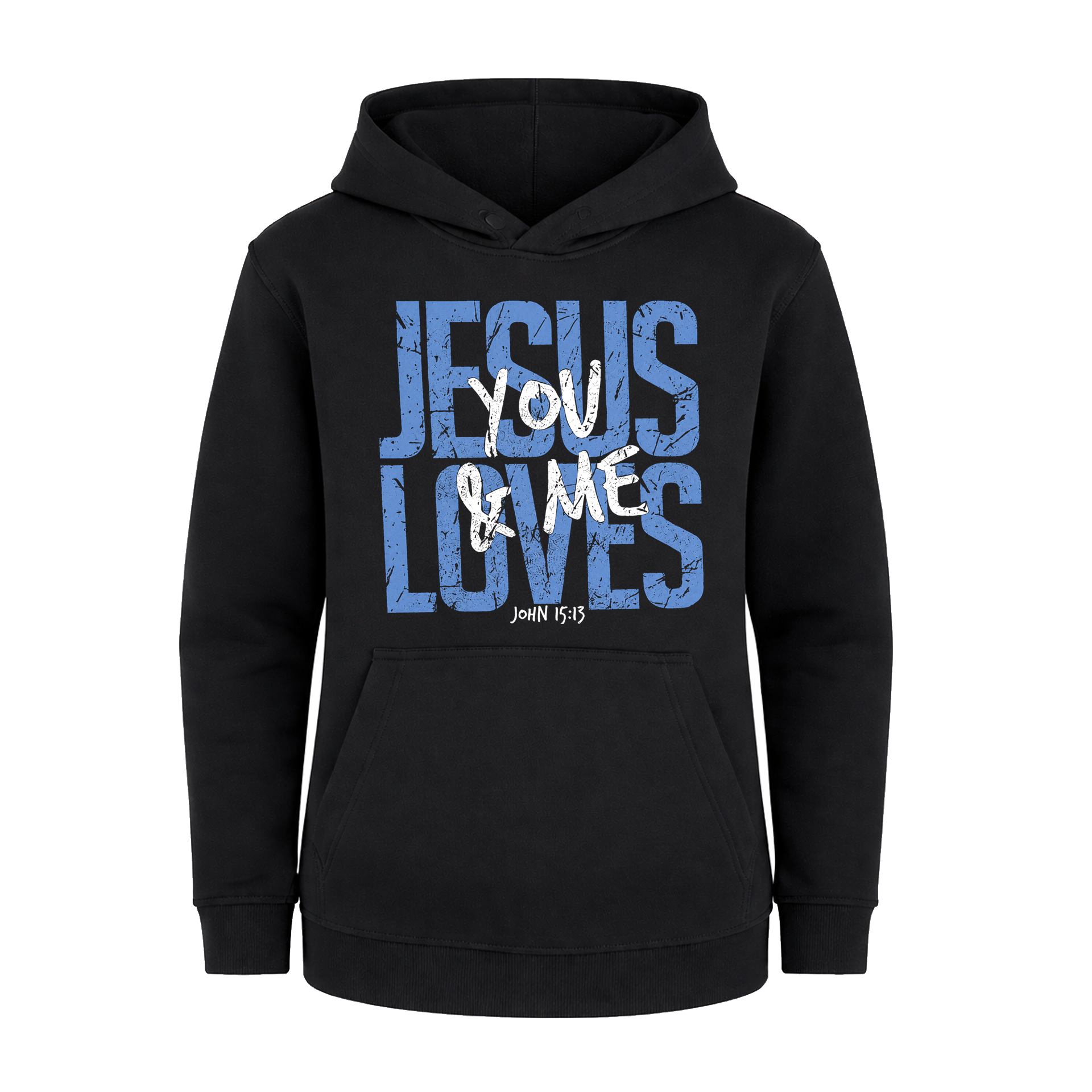 Polerón Hoddie Regular Kids - Jesus loves you & me 1