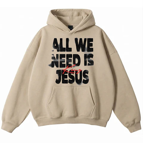 Polerón Hoddie Overbox - All we need is