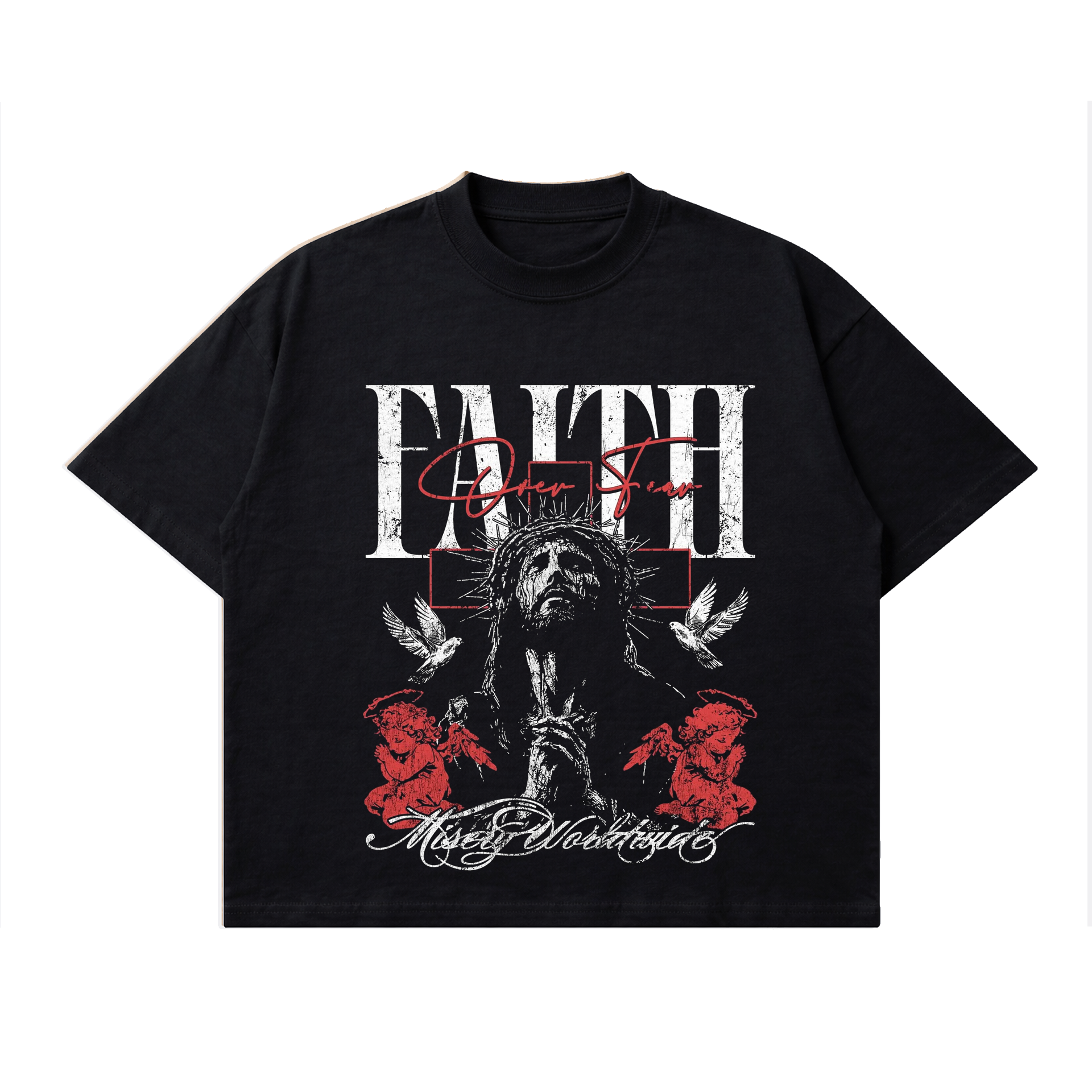 Polera BoxyFit - Faith over fear 1