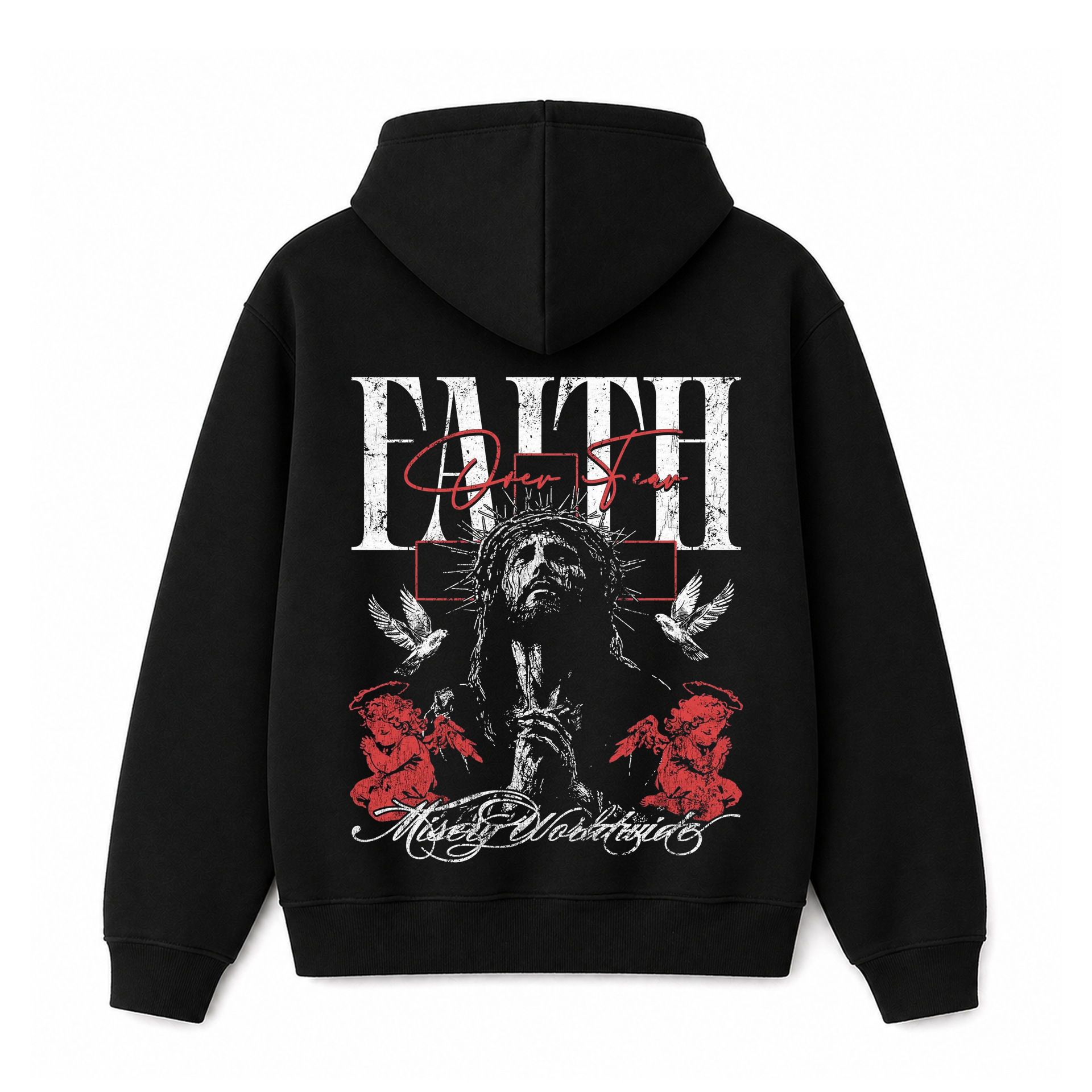 Polerón Hoddie Regular - Faith over fear 2