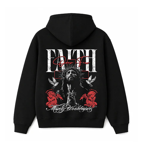 Polerón Hoddie Regular - Faith over fear