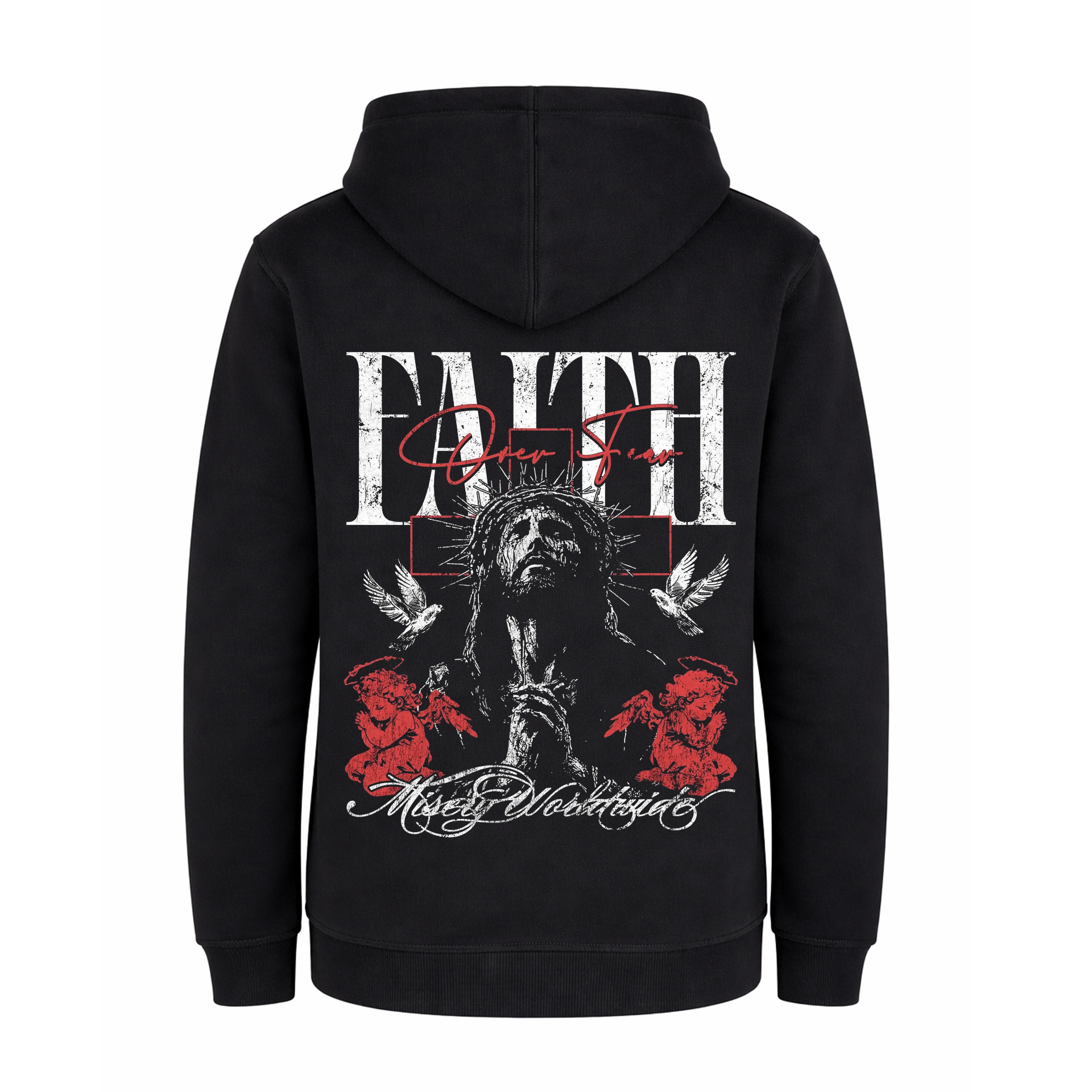 Polerón Hoddie Regular Kids - Faith over fear 2