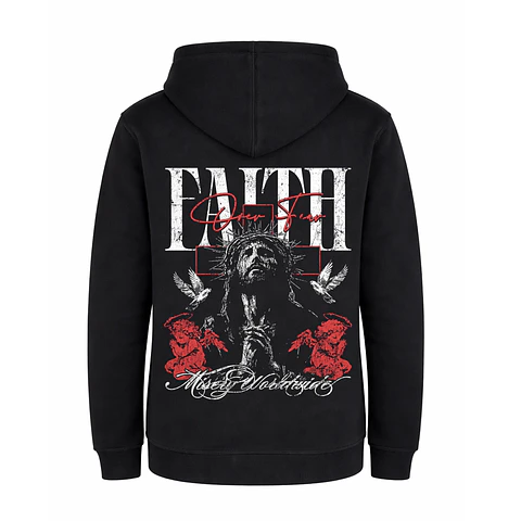 Polerón Hoddie Regular Kids - Faith over fear