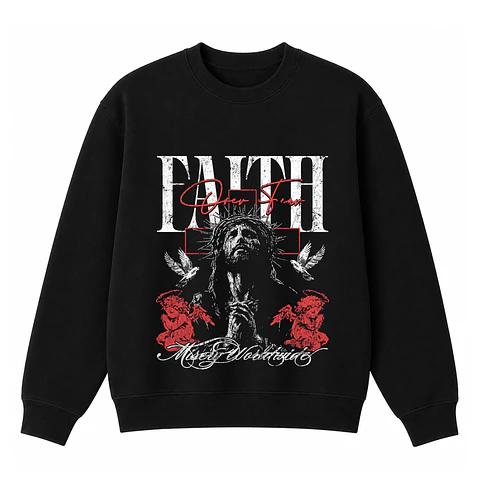 Polerón Crewneck Regular - Faith over fear