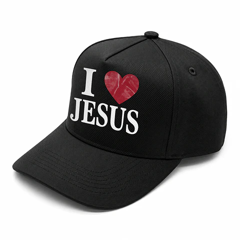 Gorra Negra - I love Jesus