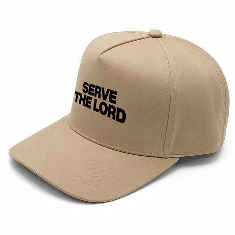 Gorra Beige - Serve the lord