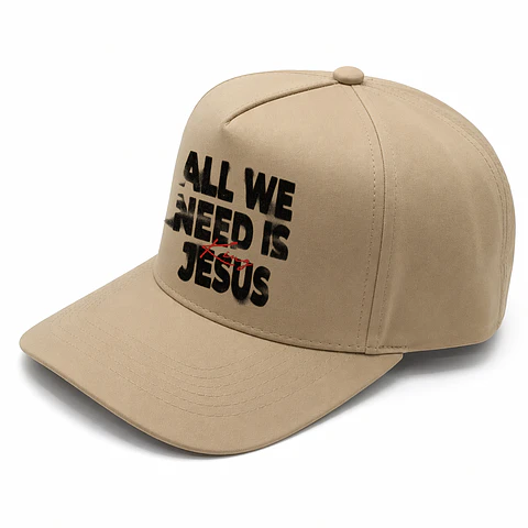 Gorra Beige - All we need is Jesus