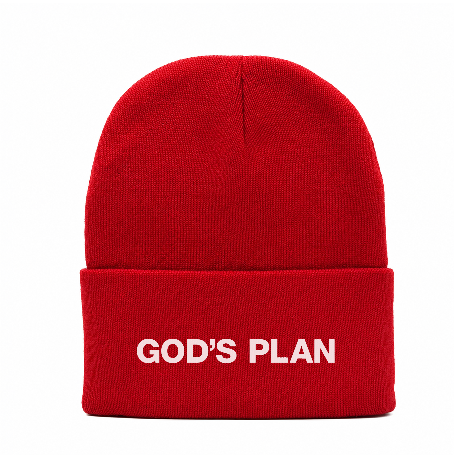 Beanie Rojo - God's plan 1