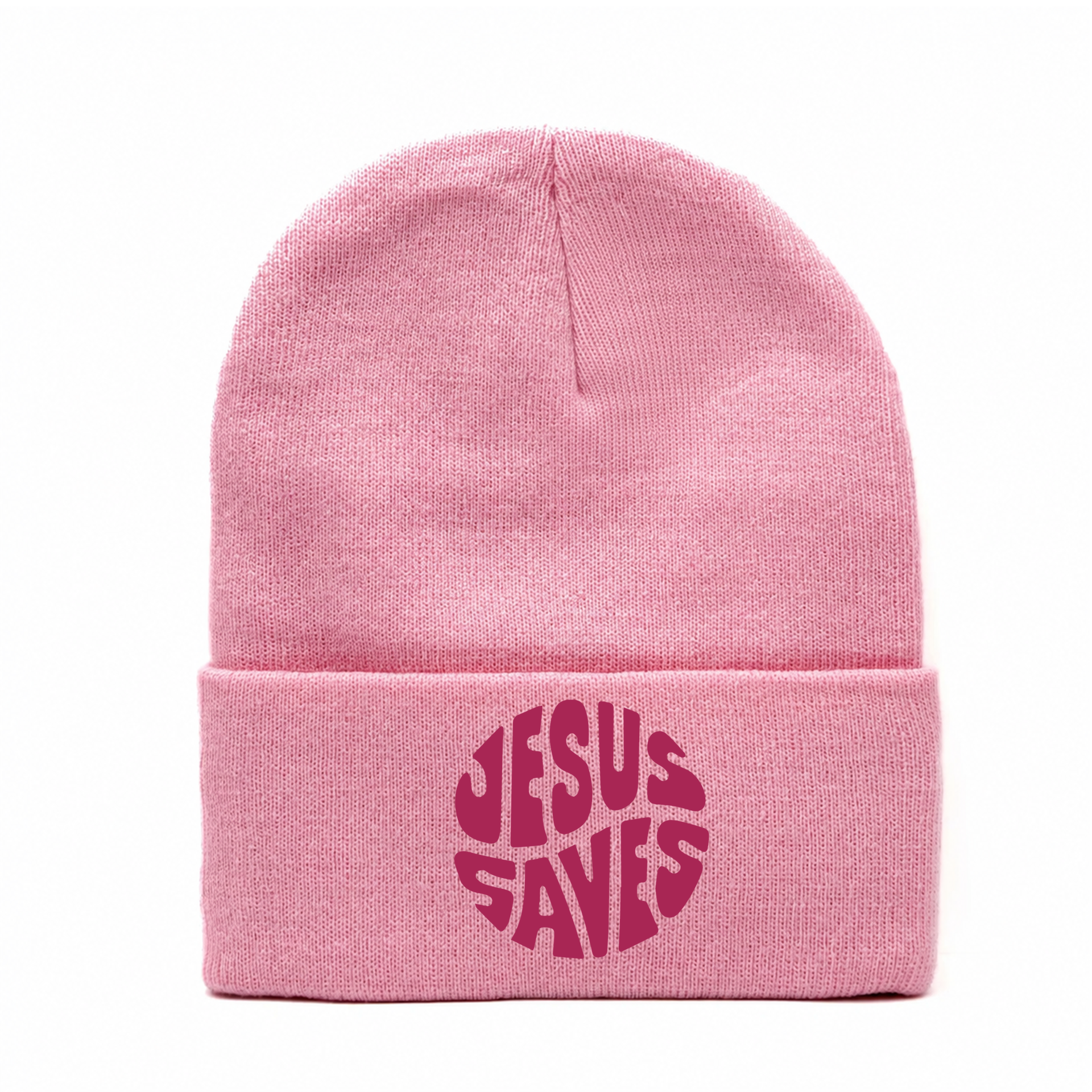 Beanie Rosa - Jesus Saves 1