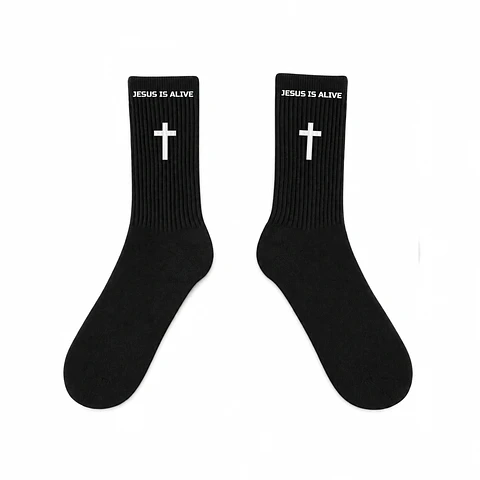 Calcetines Negros - Jesus Is alive