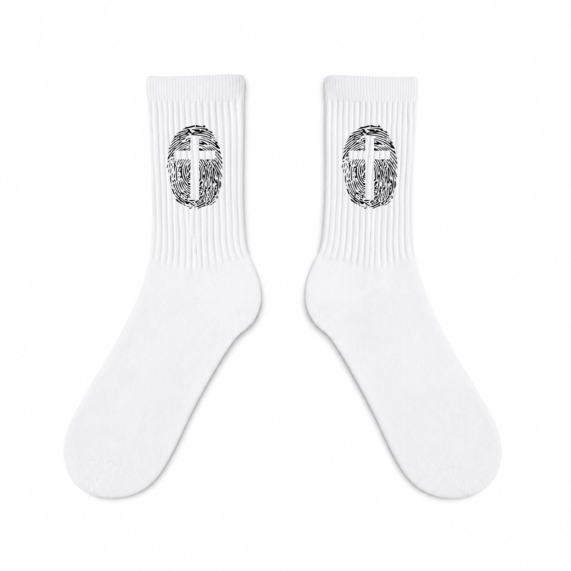 Calcetines Blancos - Cruz y Huella 1