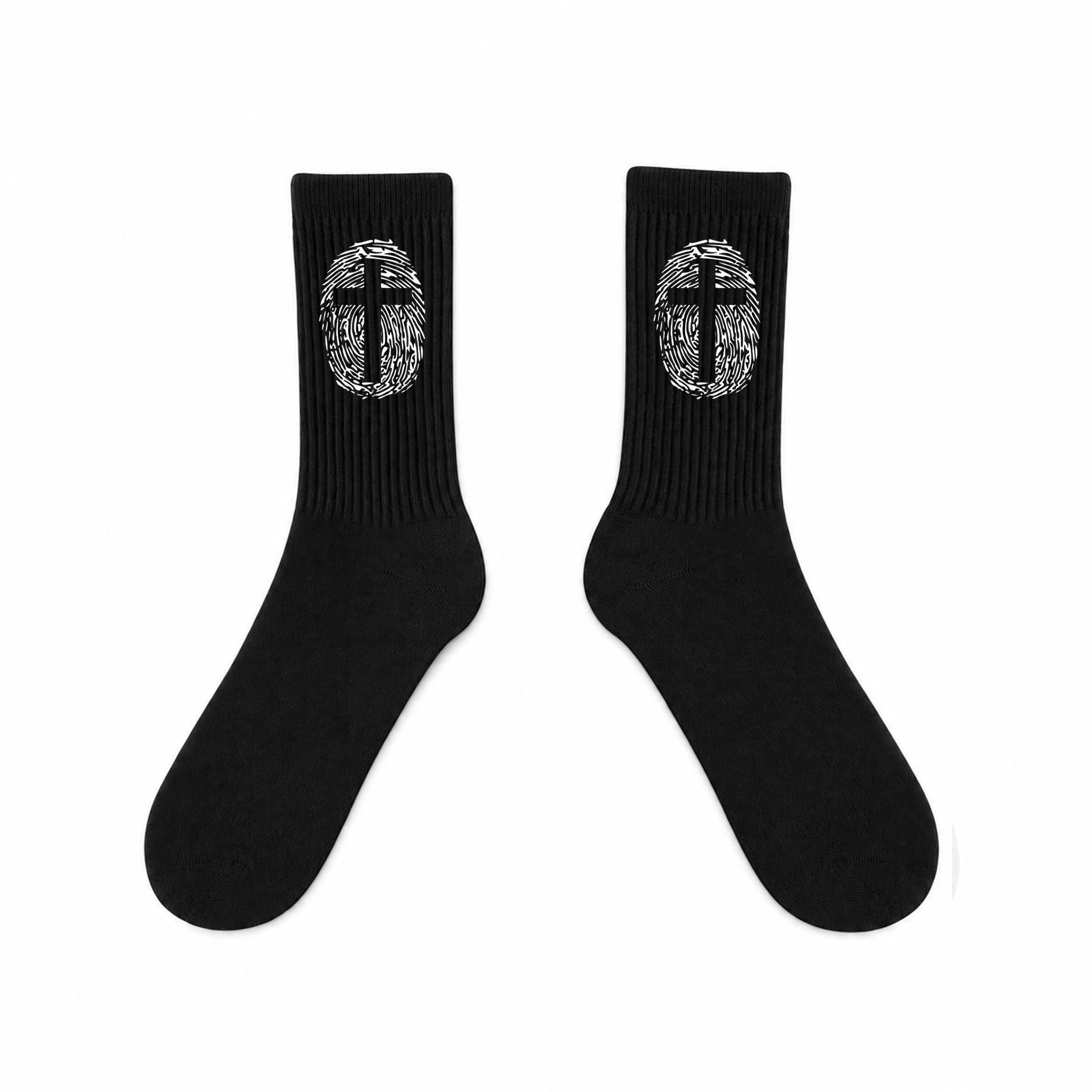 Calcetines Negros - Cruz y Huella 1