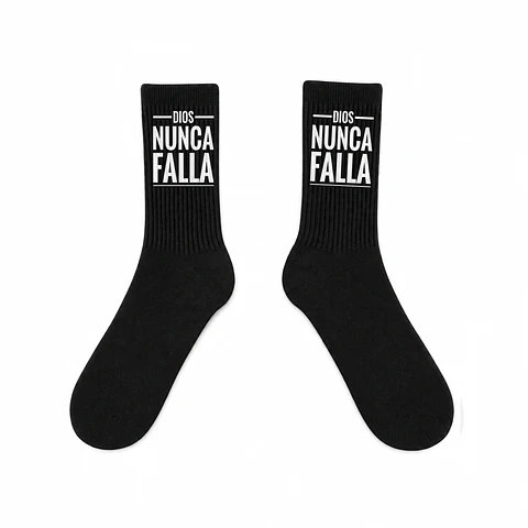 Calcetines Negros - Dios nunca falla