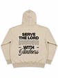 Polerón Hoddie Overbox Beige - Serve the Lord - Miniatura 2
