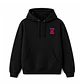 Polerón Hoddie Regular Negro Fucsia - Pretty girls love Jesus - Miniatura 2