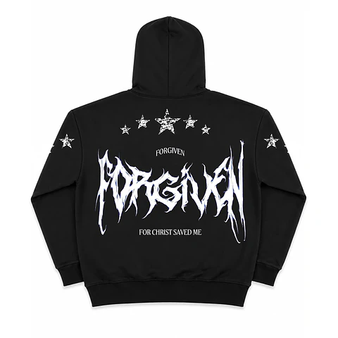 Polerón Hoddie Overbox Negro - Forgiven
