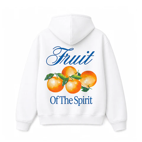 Polerón Hoddie Regular Blanco - Fruit of the spirit
