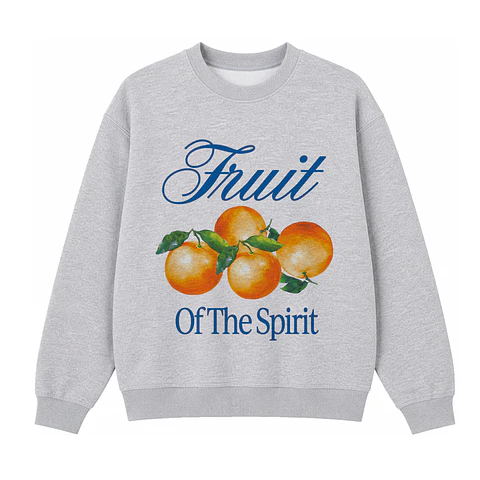 Polerón Crewneck Regular Melange - Fruit of the spirit