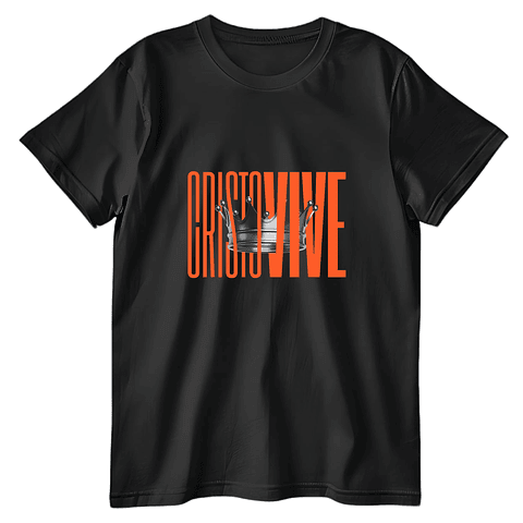 Polera Cristo Vive Color Naranjo