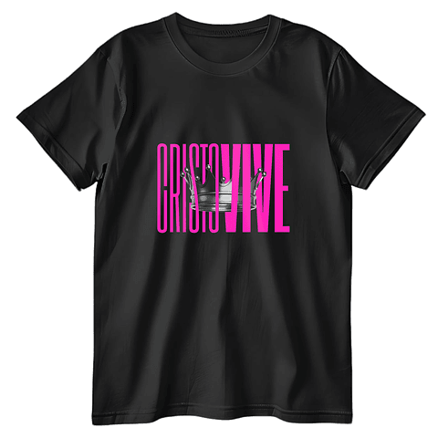 Polera Cristo Vive Color Fucsia