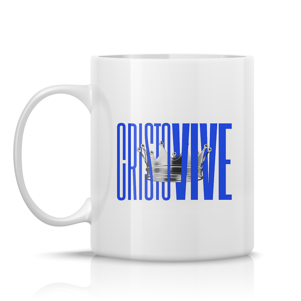 Tazón Cristo vive color Azul 1