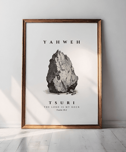 Cuadro decorativo El Señor es mi Roca
