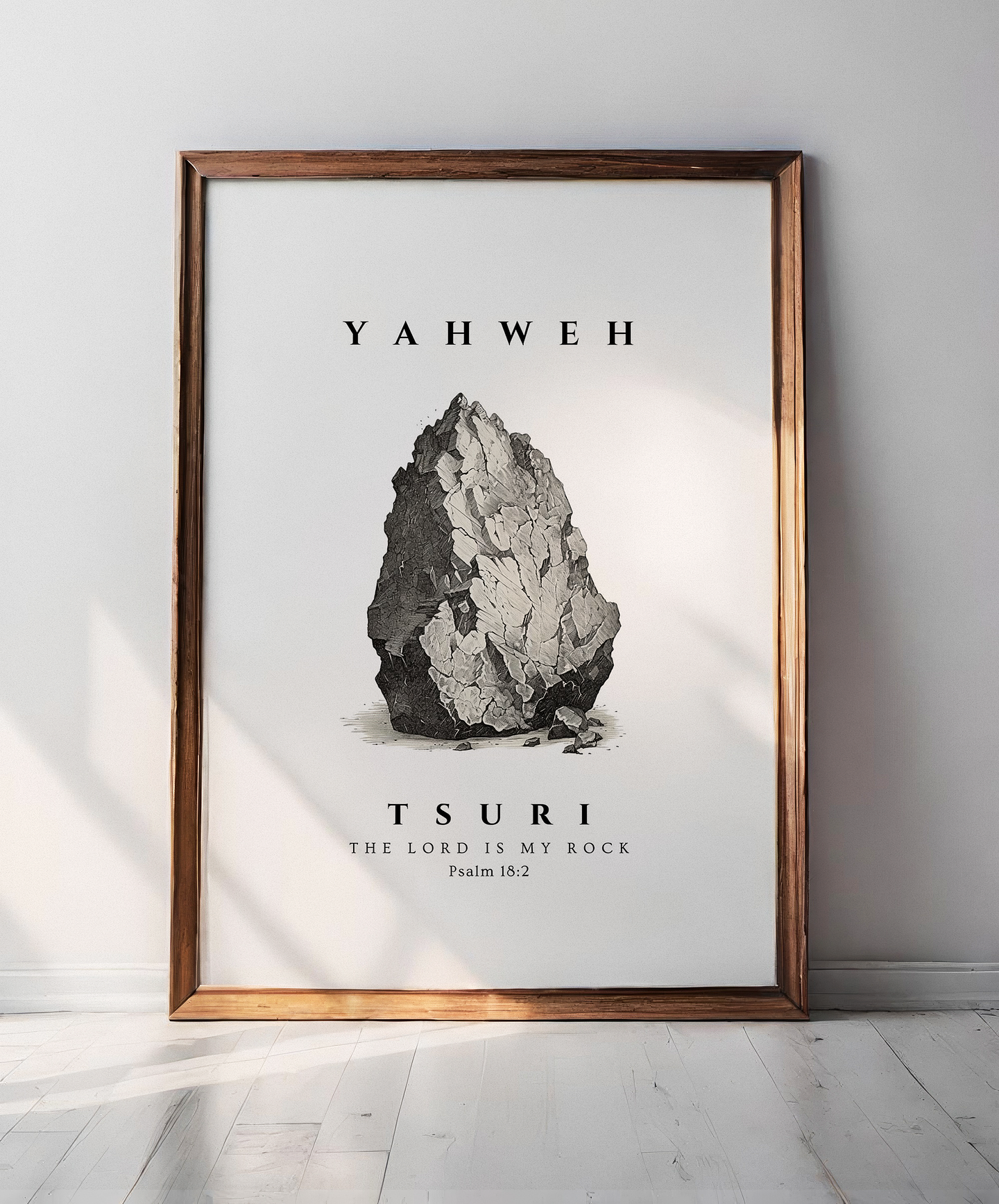 Cuadro decorativo El Señor es mi Roca 1