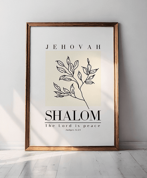 Cuadro decorativo Shalom