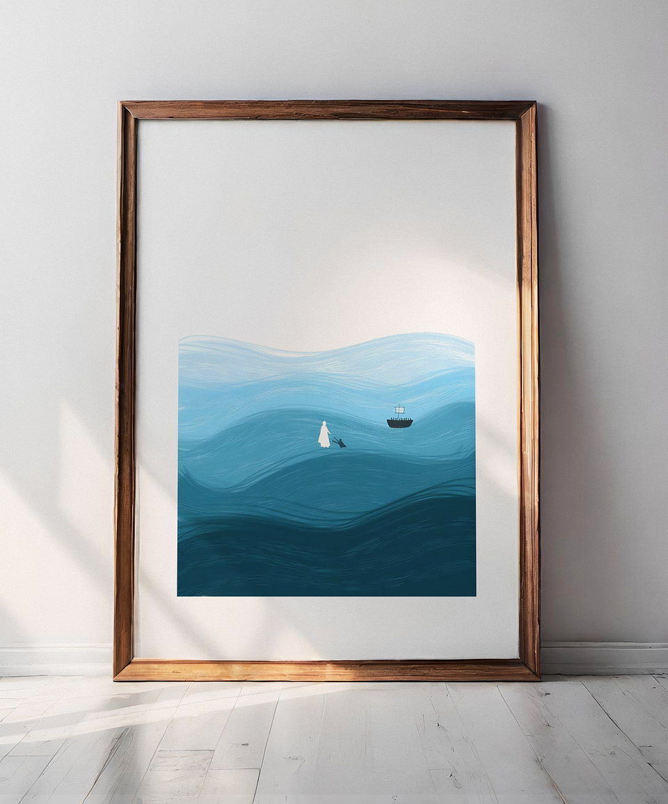 Cuadro decorativo Jesús me salvó 1