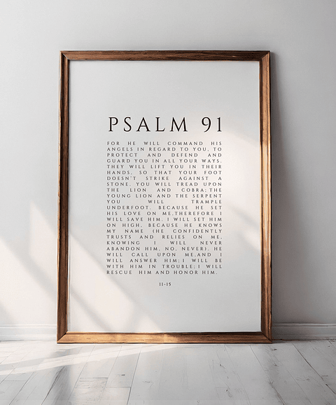 Cuadro decorativo Salmo 91