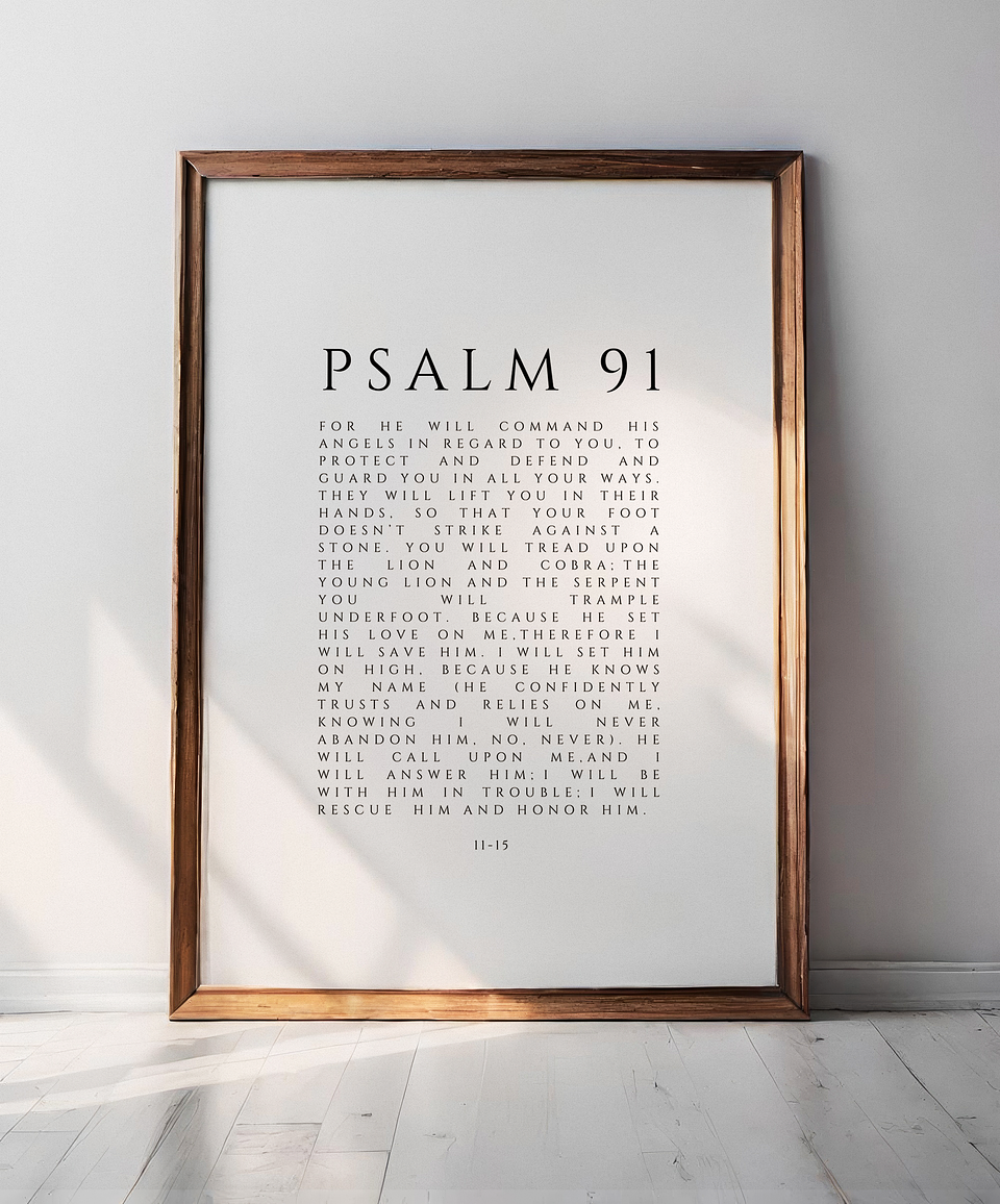 Cuadro decorativo Salmo 91 1