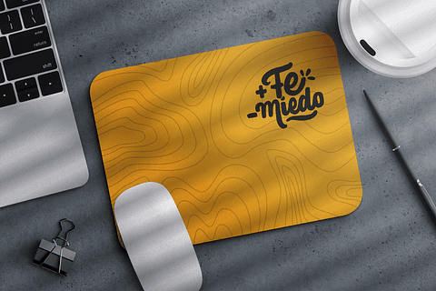 Mouse pad Más fe menos miedo
