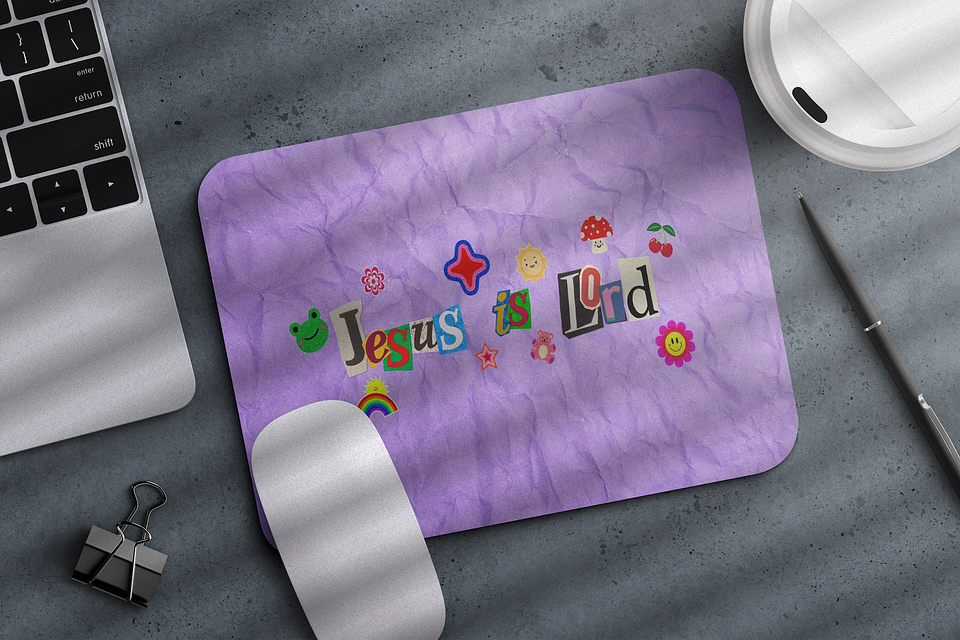 Mouse pad Jesus is Lord 1