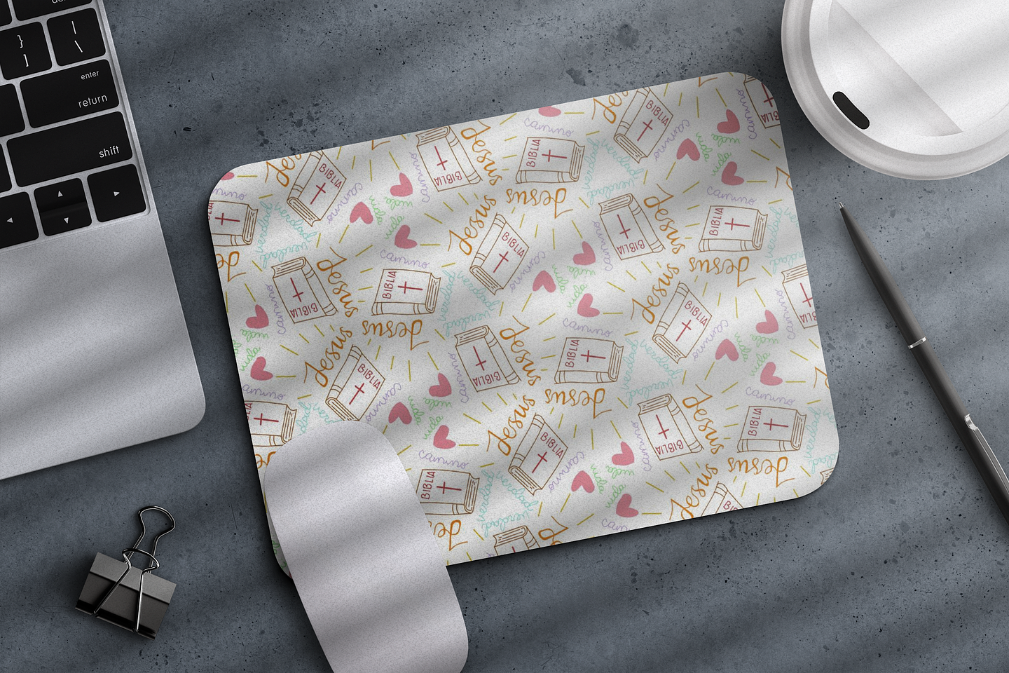 Mouse pad Jesus Art 1